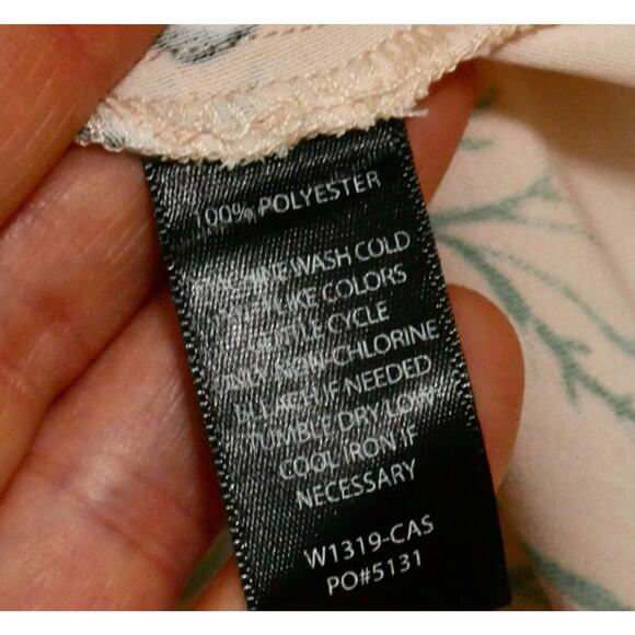 Betabrand XS Wrap Dress Flutter Sleeve Midi Pastel Feminine Floral Cottagecore - Picture 10 of 10